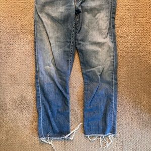 Mother cut off jeans